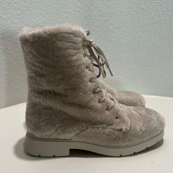 STUART WEITZMAN NIB $695 McKenzee Chill in Natural Boot Size Women's 37 or 6.5 - Picture 5 of 11